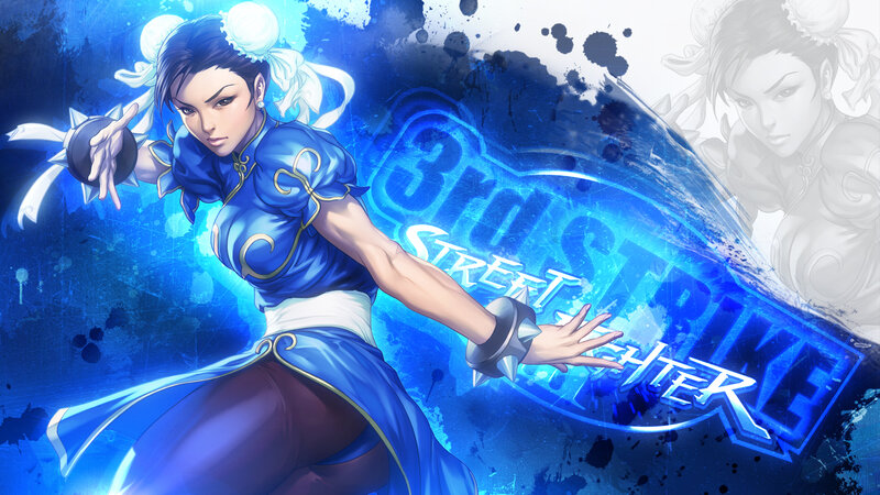 Female Martial Artist — Blue, Dramatic, Digital Art, Weapon