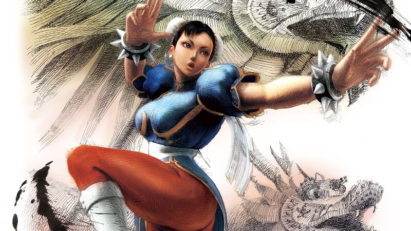 Female Martial Artist — Blue, Dynamic, Manga