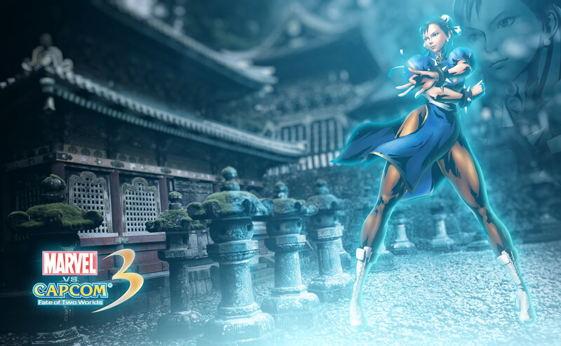 Female Martial Artist — Blue