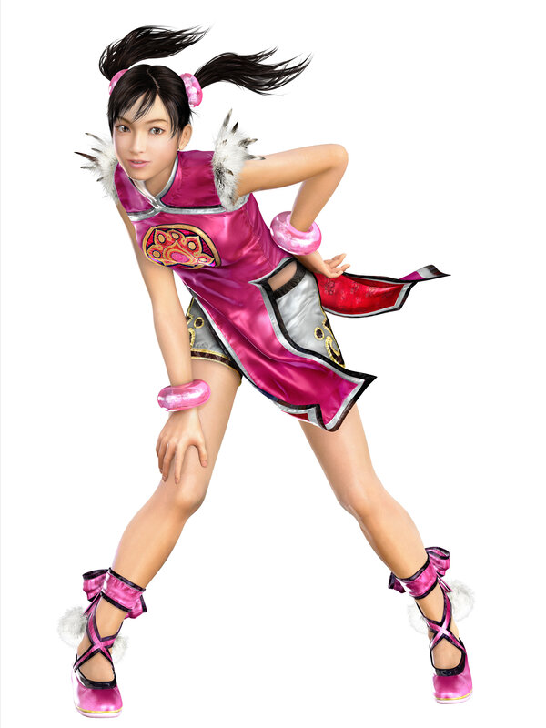 female martial artist in pink outfit