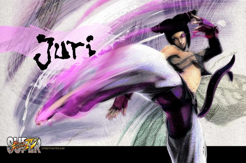 Female Martial Artist Kicking — Purple