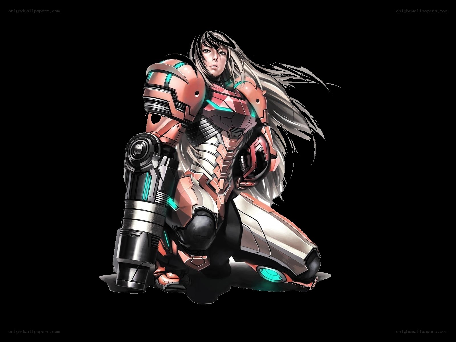female mech pilot character