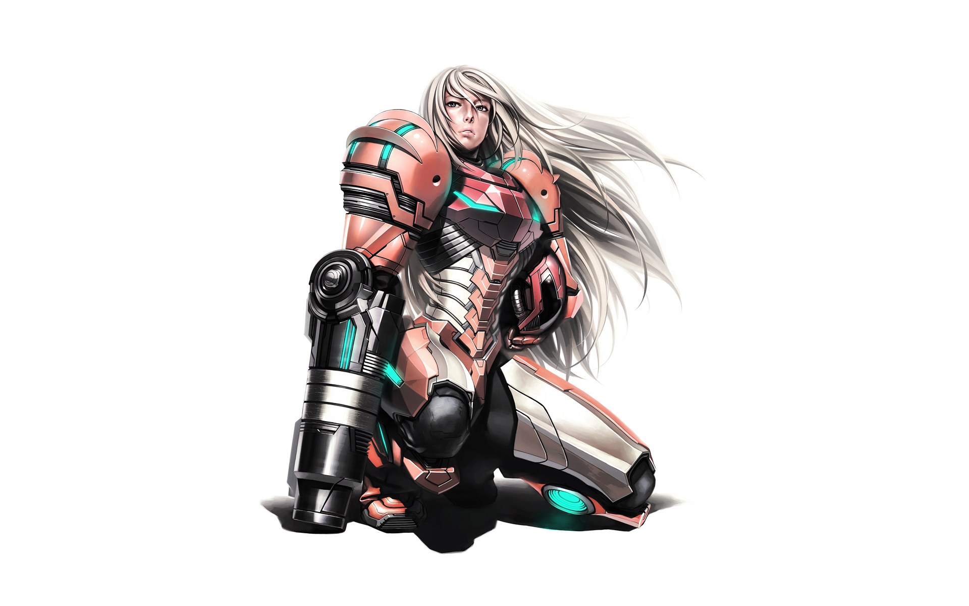 female mech warrior character