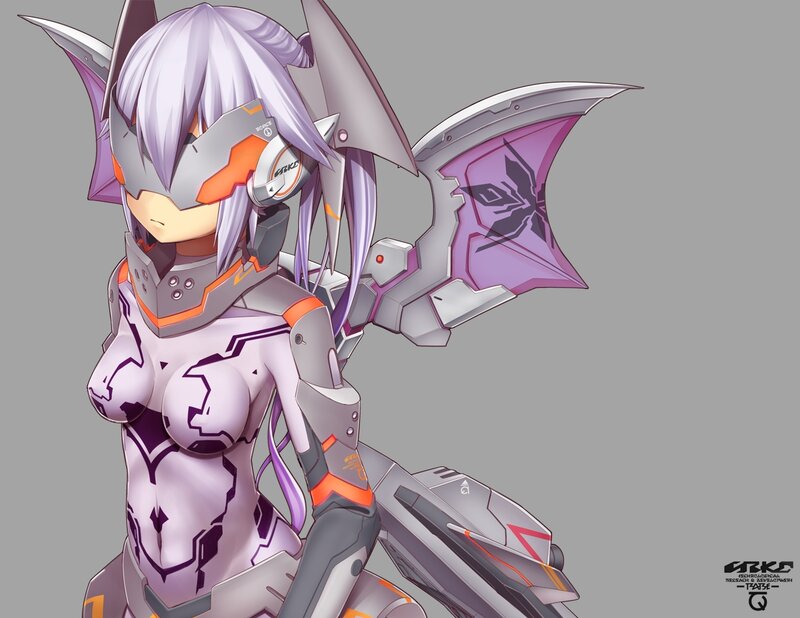 Female Mecha Pilot — Purple