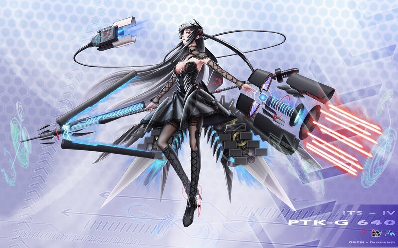 Female Mecha Warrior — Black