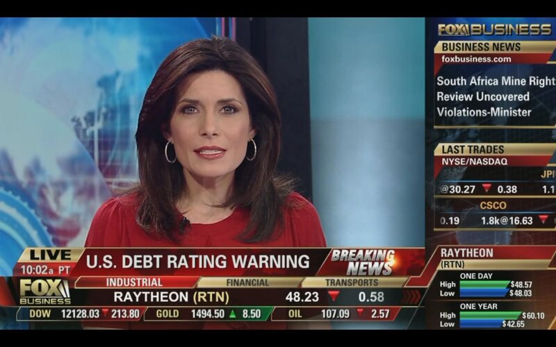 Female News Anchor — Red