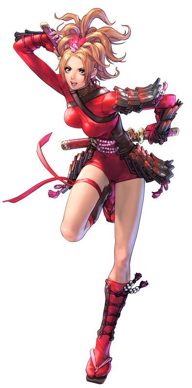 female ninja character art