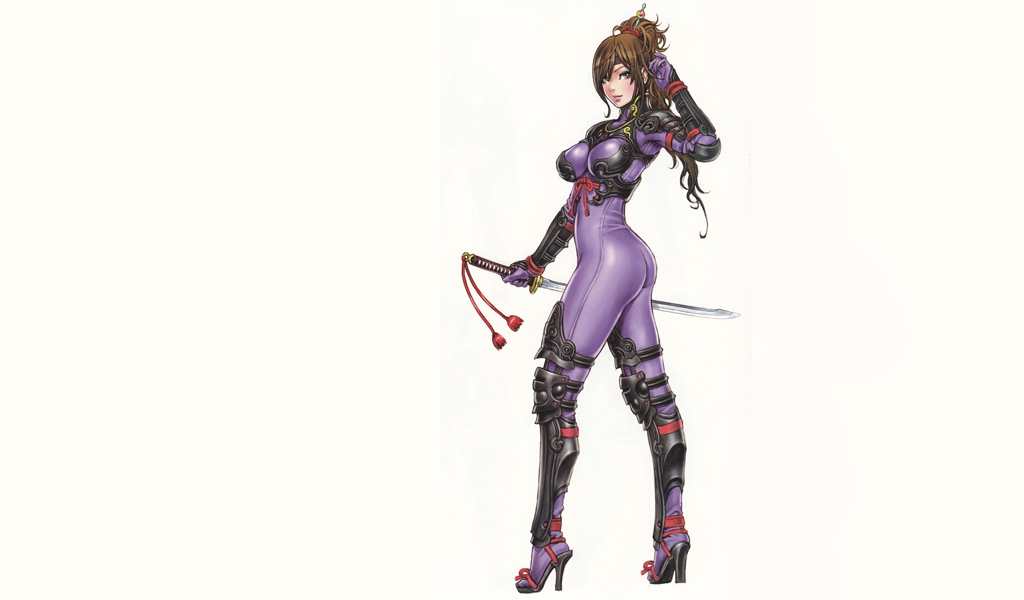 female ninja character art