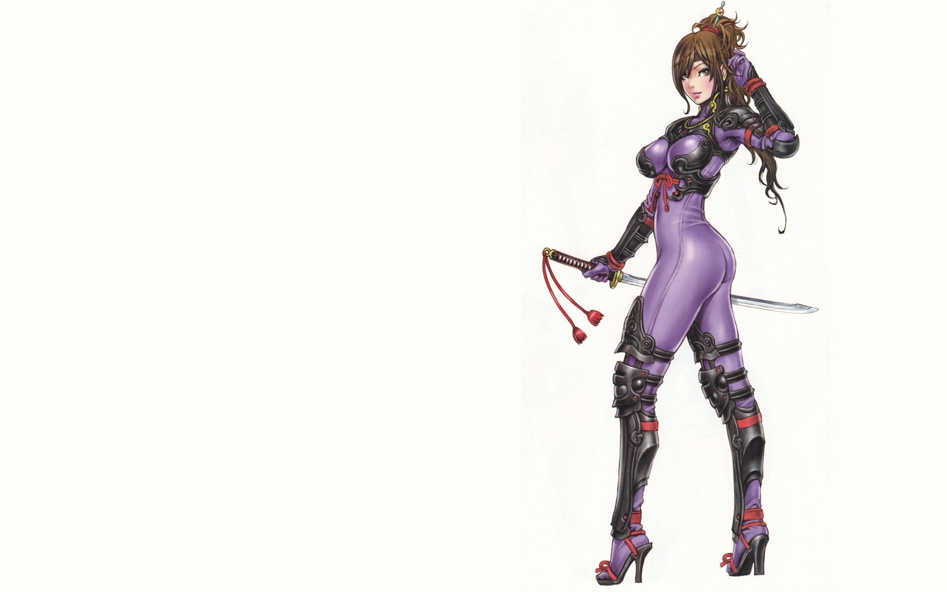 female ninja character art