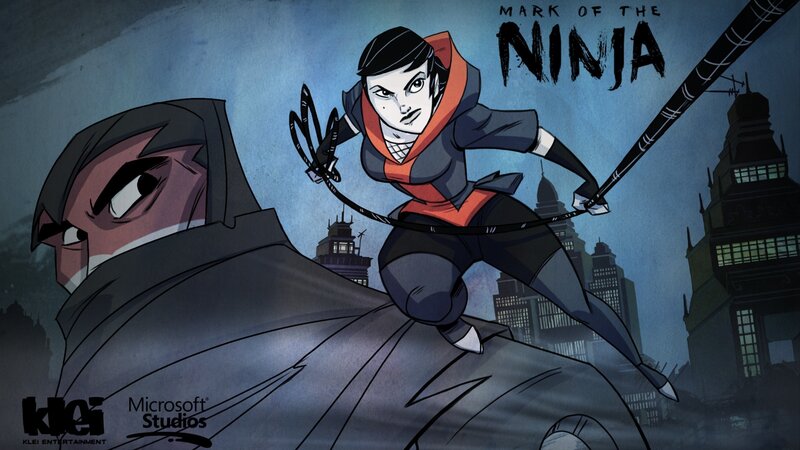 Female Ninja Character — Blue, Dramatic, Night