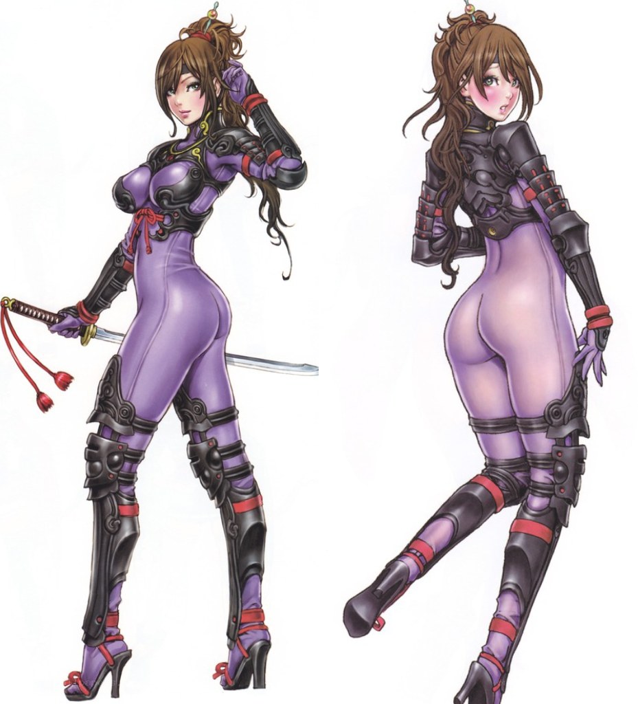 female ninja character design