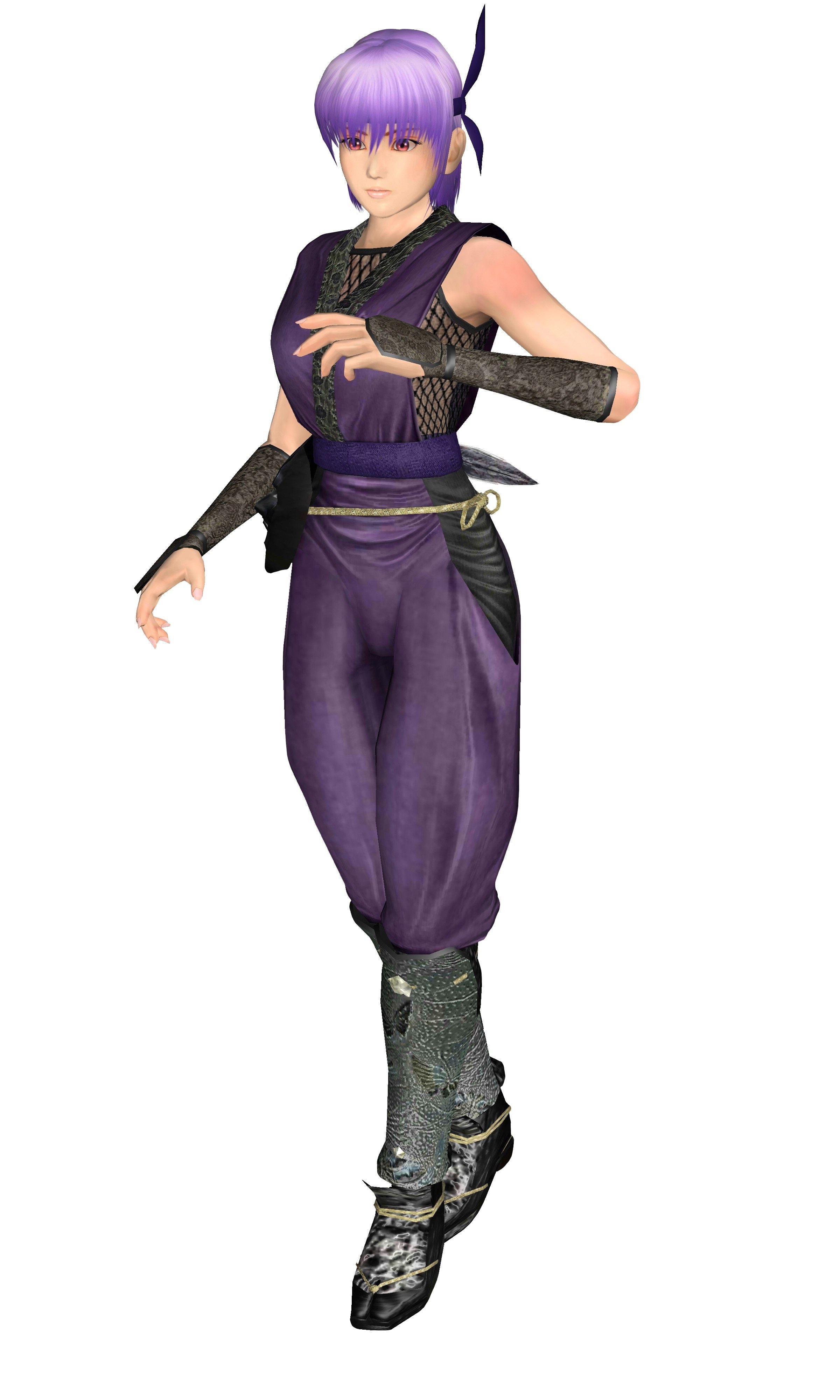 female ninja character model