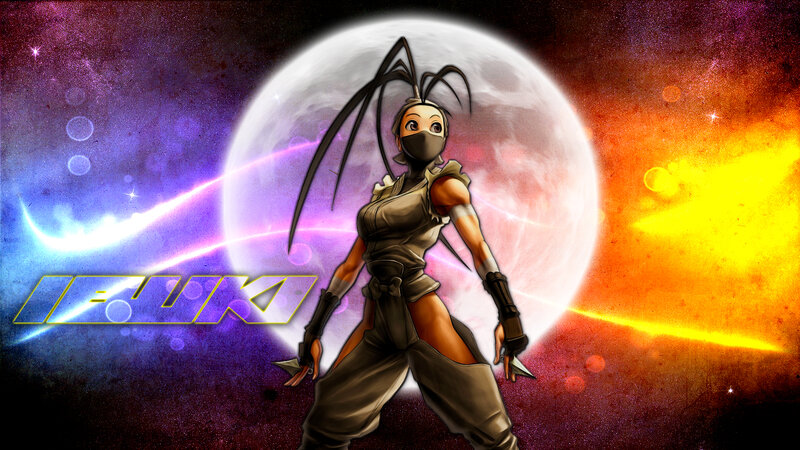 Female Ninja Character — Purple, Dramatic
