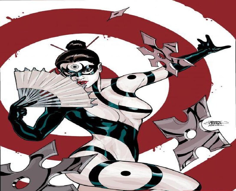 Female Ninja Character — Red, Dynamic