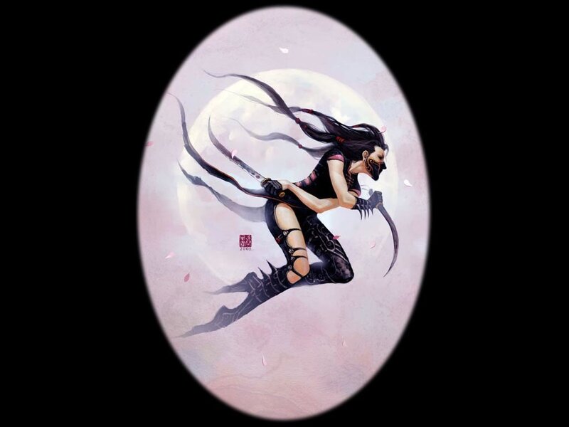 Female Ninja in Motion