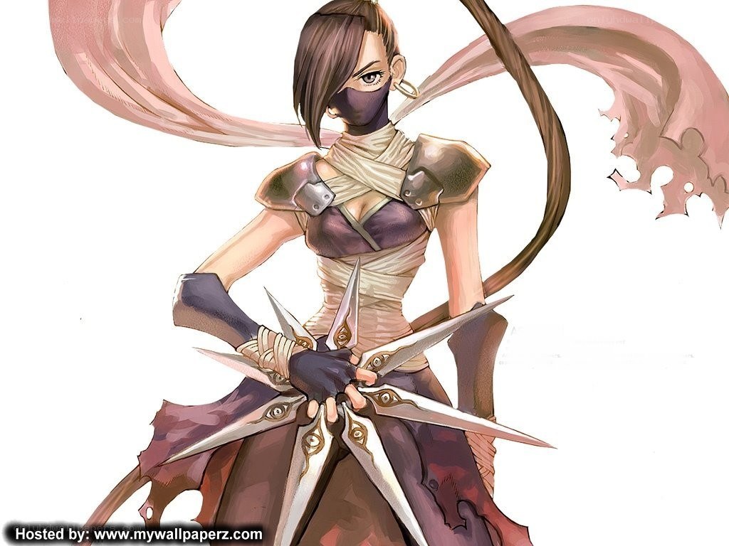 female ninja warrior character