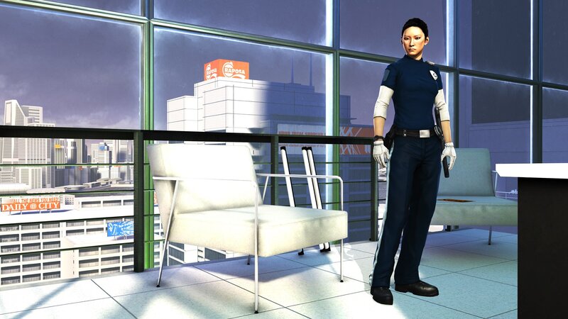 female officer in modern office