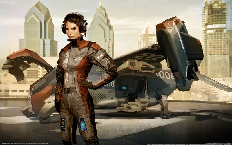 Female Pilot in Futuristic Suit