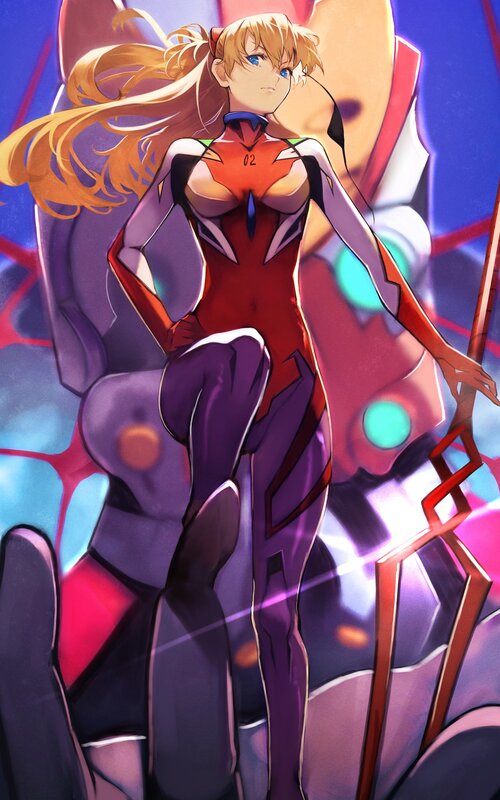 Female Pilot in Red Suit — Dramatic, Anime, Mecha