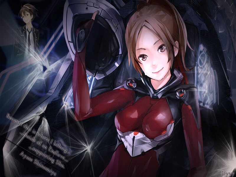 Female Pilot in Red Suit — Dramatic, Anime