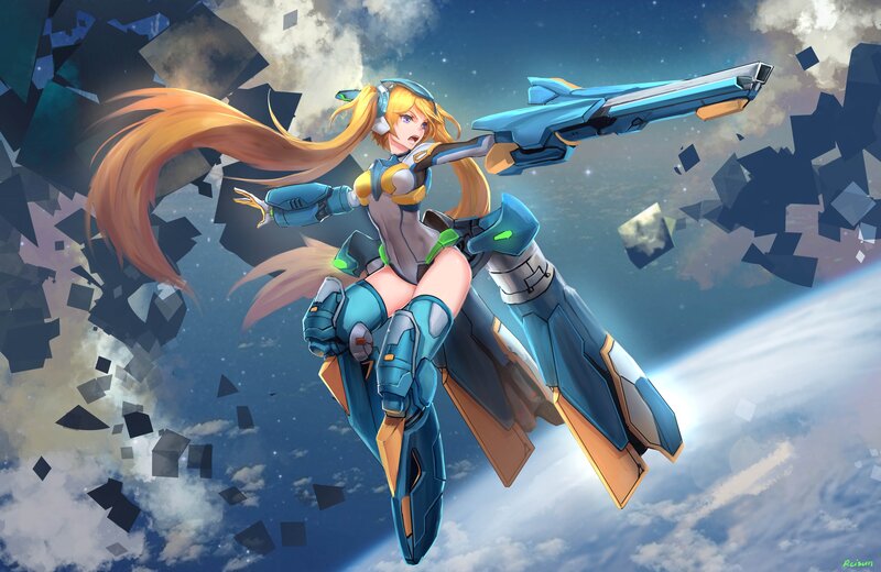 Female Pilot in Space
