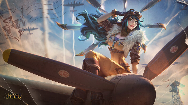 Female Pilot on Airplane