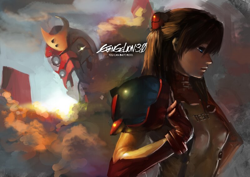 Female Pilot with Mecha — Brown