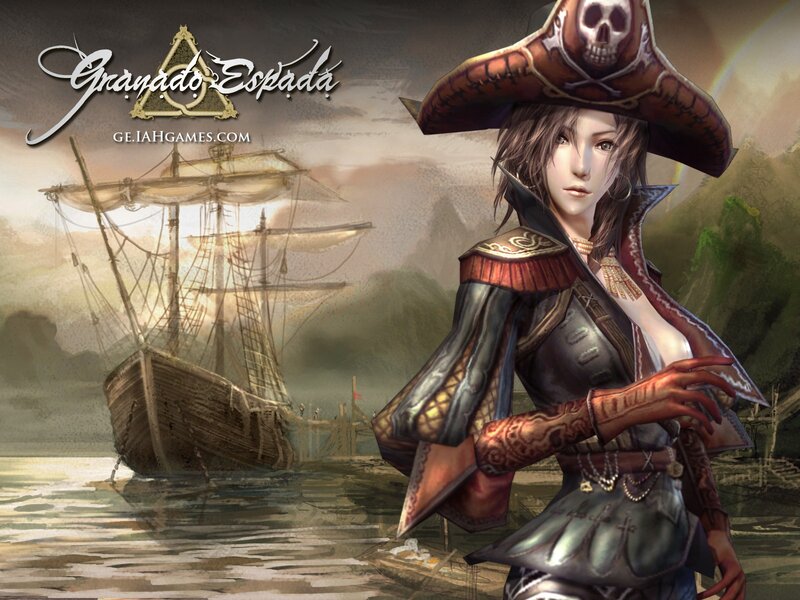 Female Pirate Character — Brown