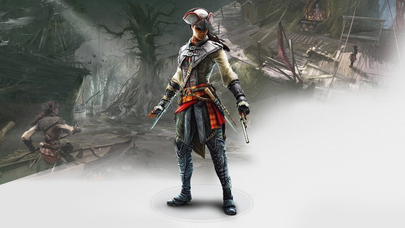 Female Pirate Character — Gray, Dramatic