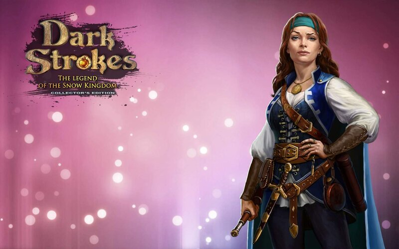 Female Pirate Character — Purple, Dramatic