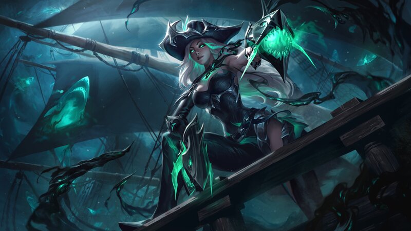 Female Pirate with Glowing Weapon