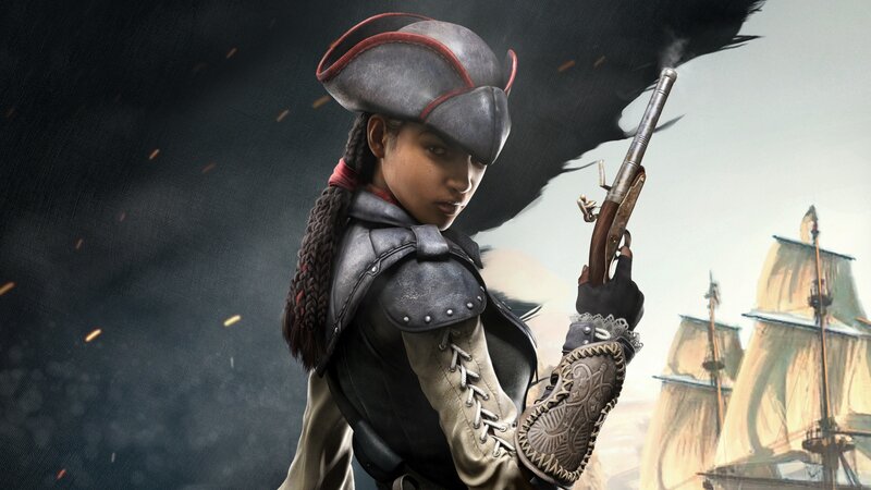 Female Pirate with Pistol
