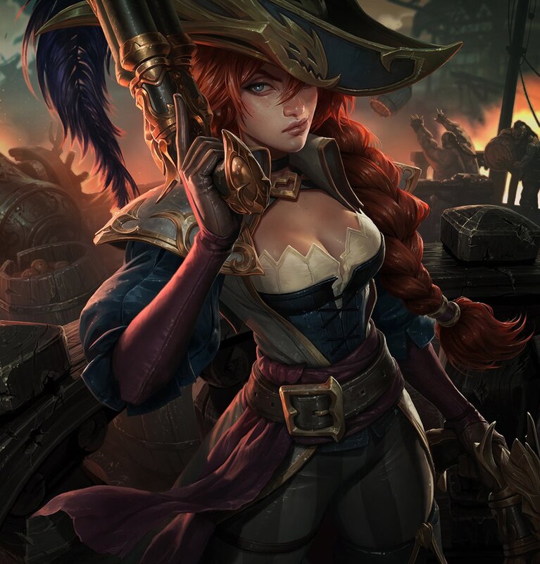 Female Pirate with Rifle
