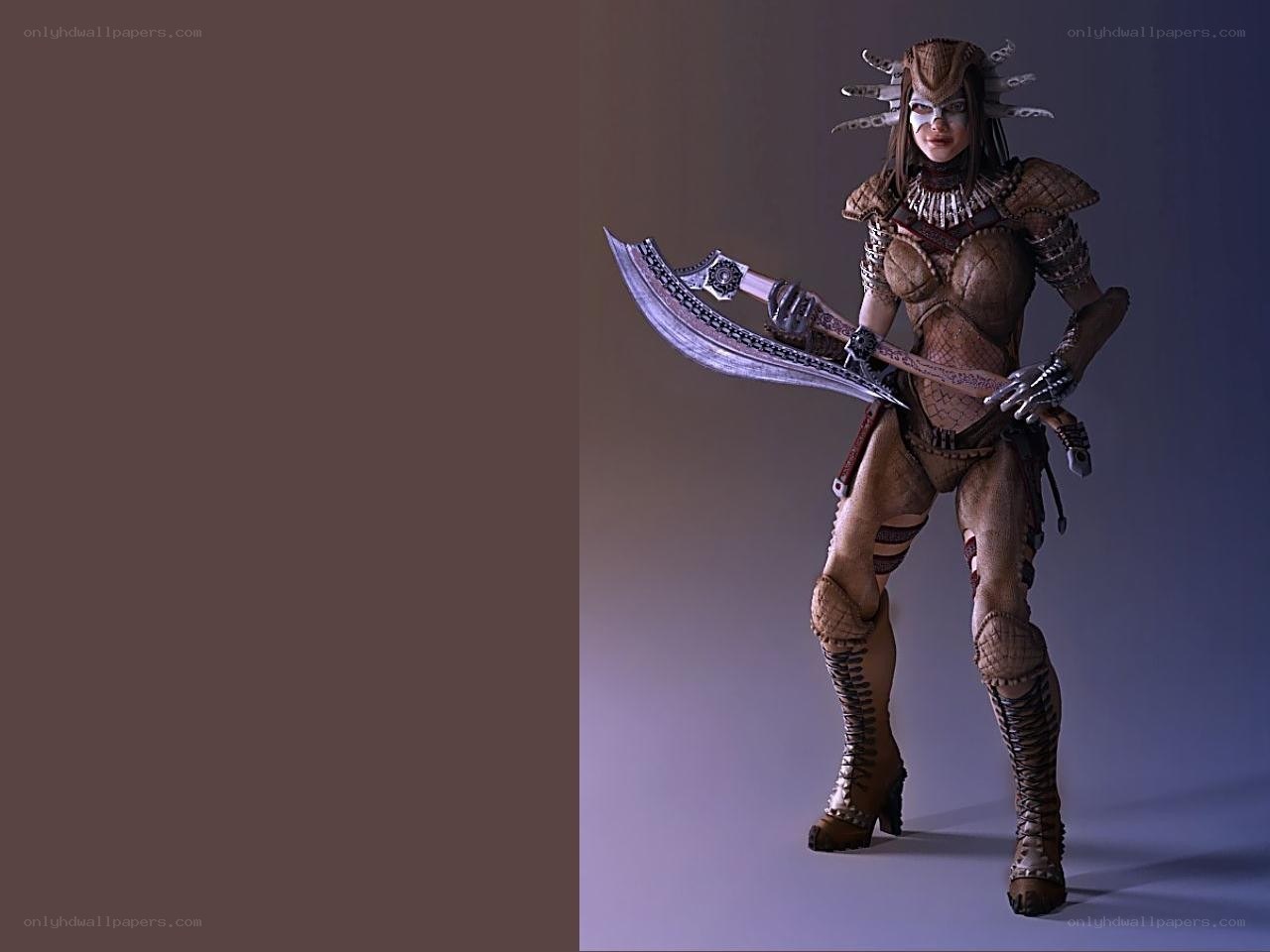 female predator warrior