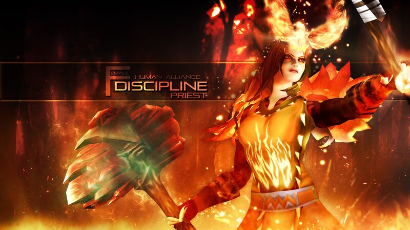 Female Priest Character — Orange
