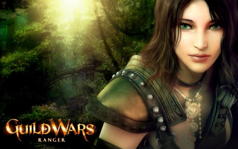 Female Ranger in Forest — Green, Dramatic
