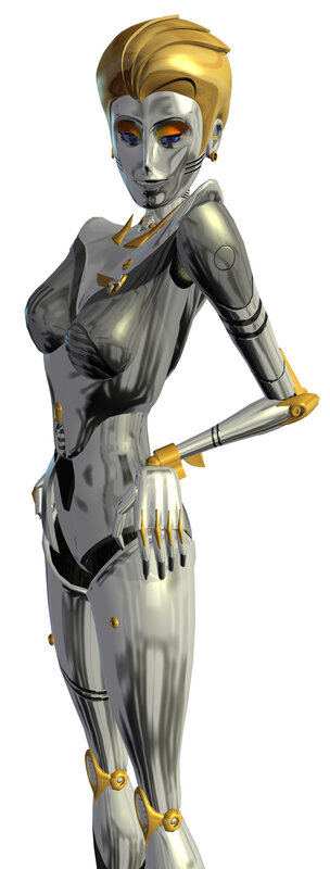 female robot character