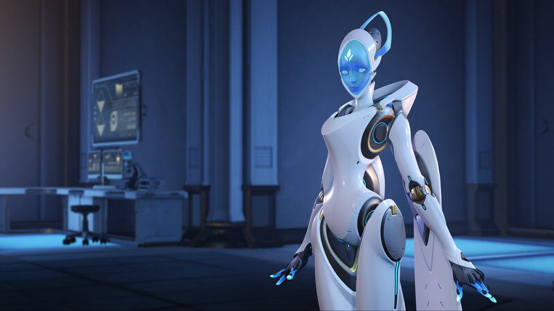 Female Robot Character — White