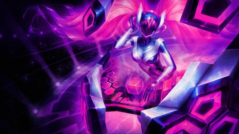 Female Robot DJ — Purple