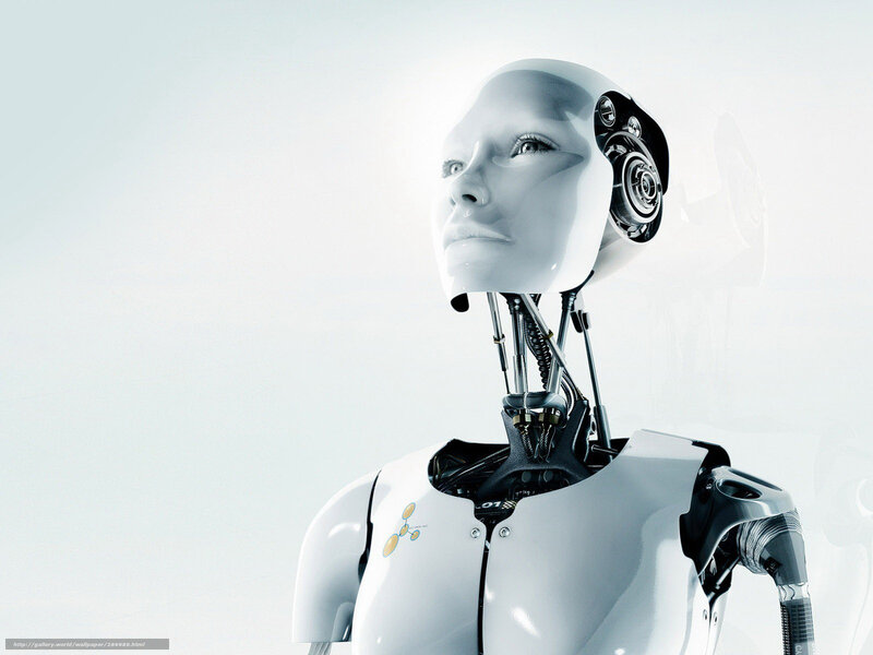 Female Robot Head