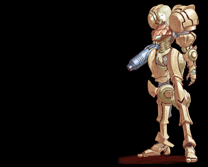Female Robot in Armor — Brown