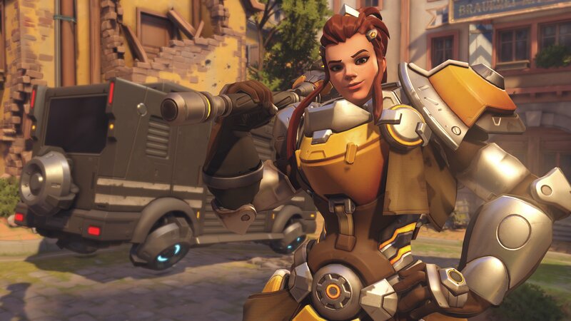 Female Robot Soldier — Brown