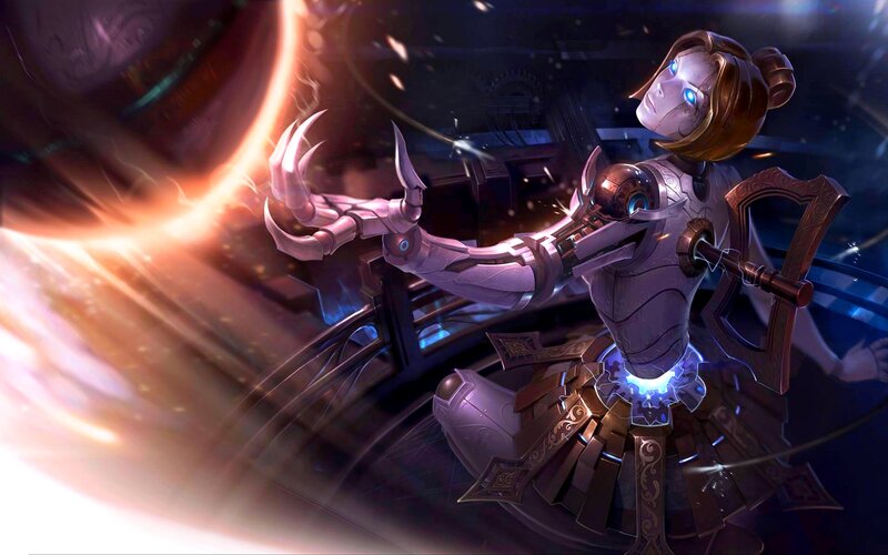 Female Robot Warrior — Purple