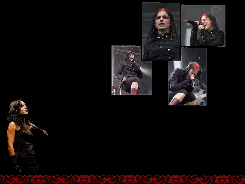 female rock singer on stage