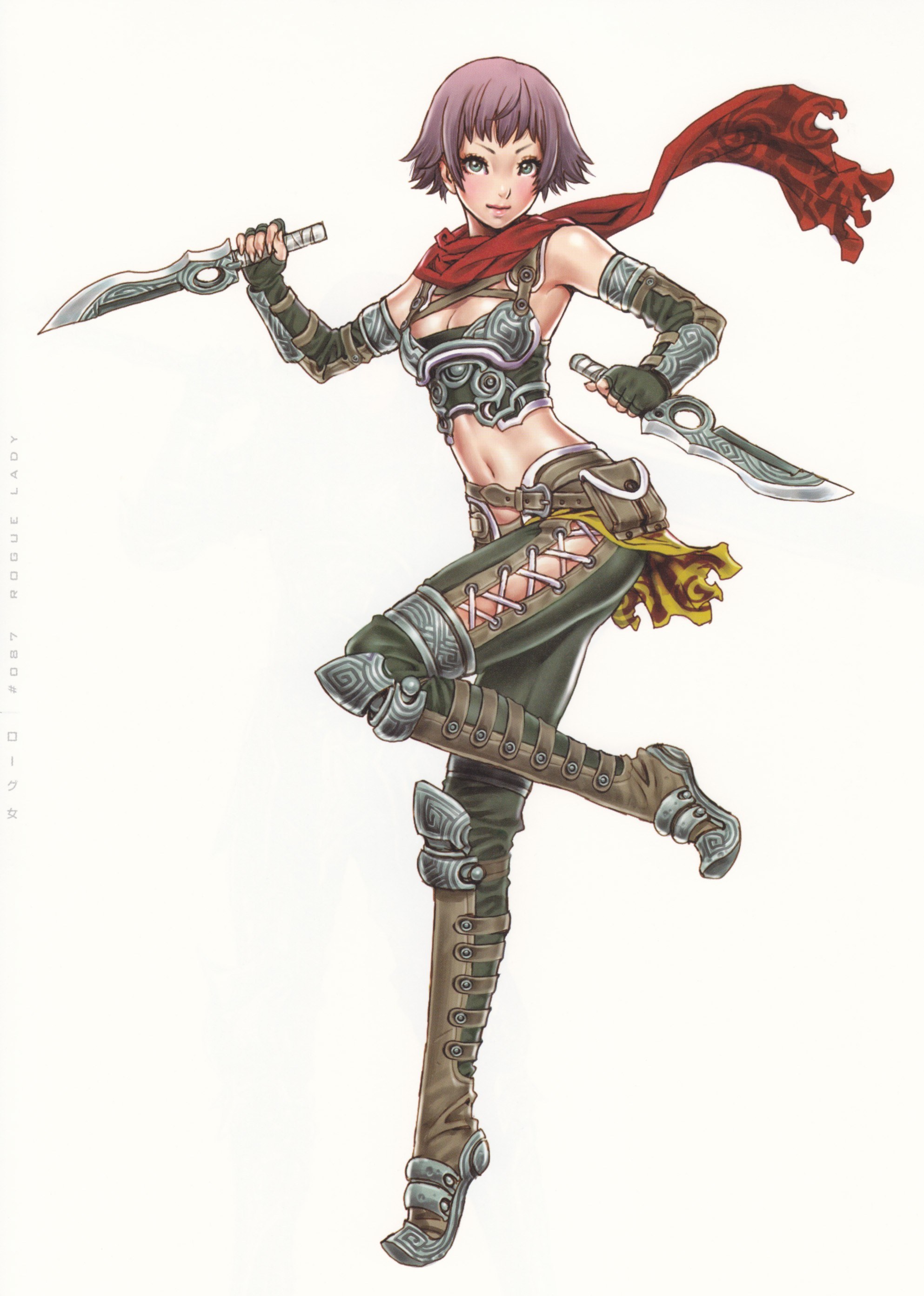 female rogue character art