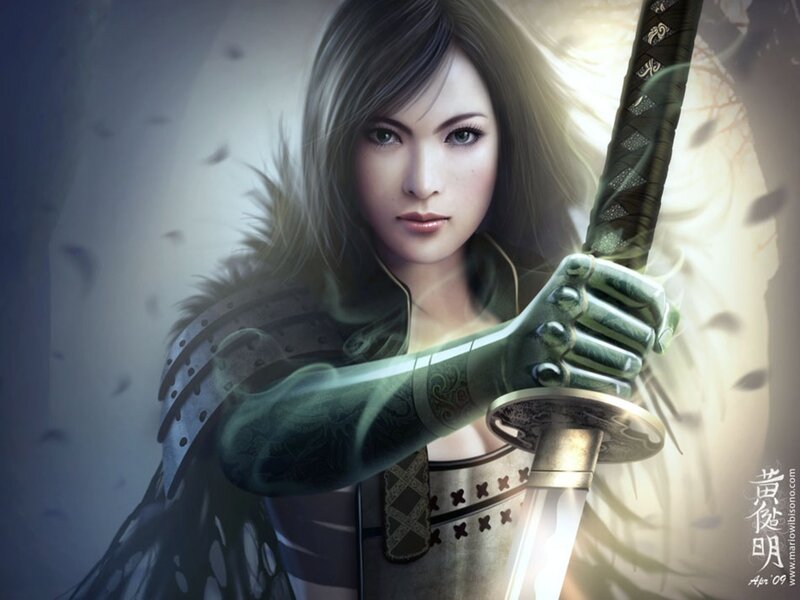 female samurai warrior