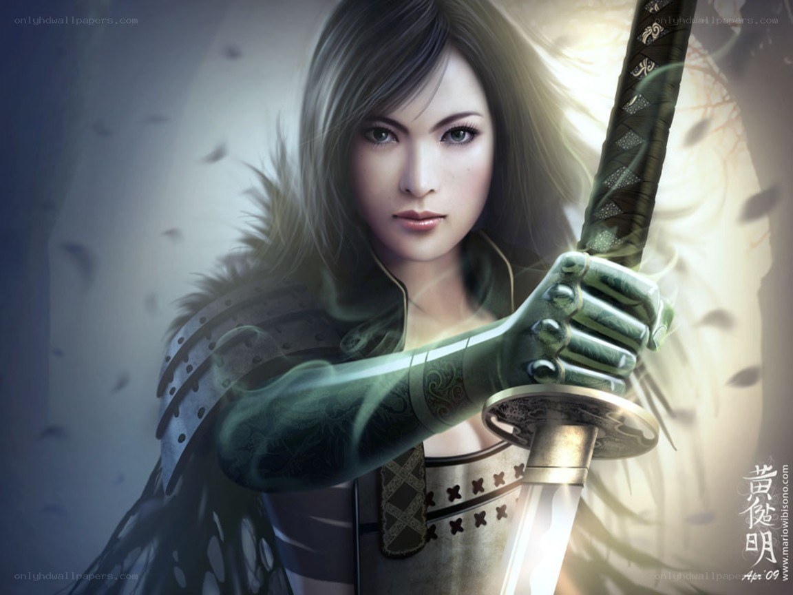 female samurai warrior