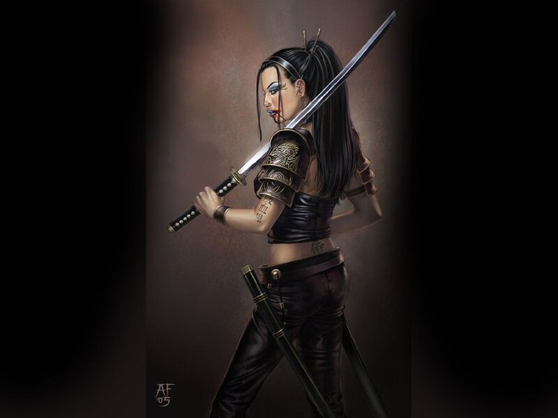 female samurai warrior