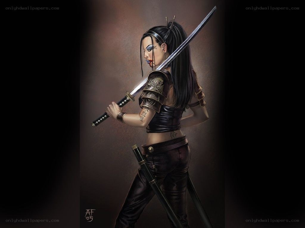 female samurai warrior