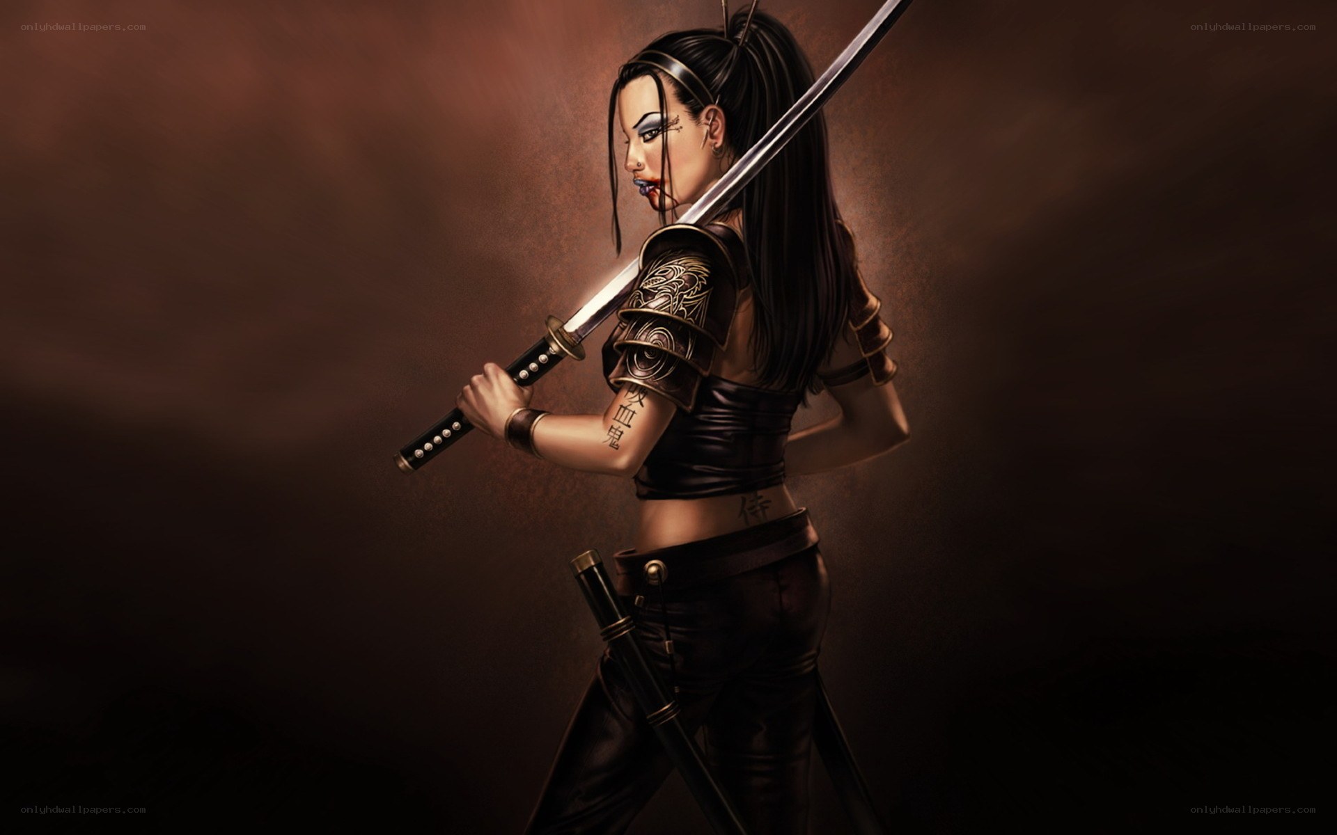 female samurai warrior